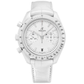 Ceramic Chronograph 44 – White Dial | White Case & White Strap & Tachymeter Bezel